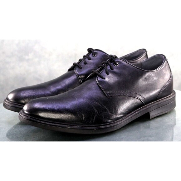 Bostonian Bolton Men's Plain Toe Dress Shoes Size 13 Leather Black 15770 - Picture 1 of 11